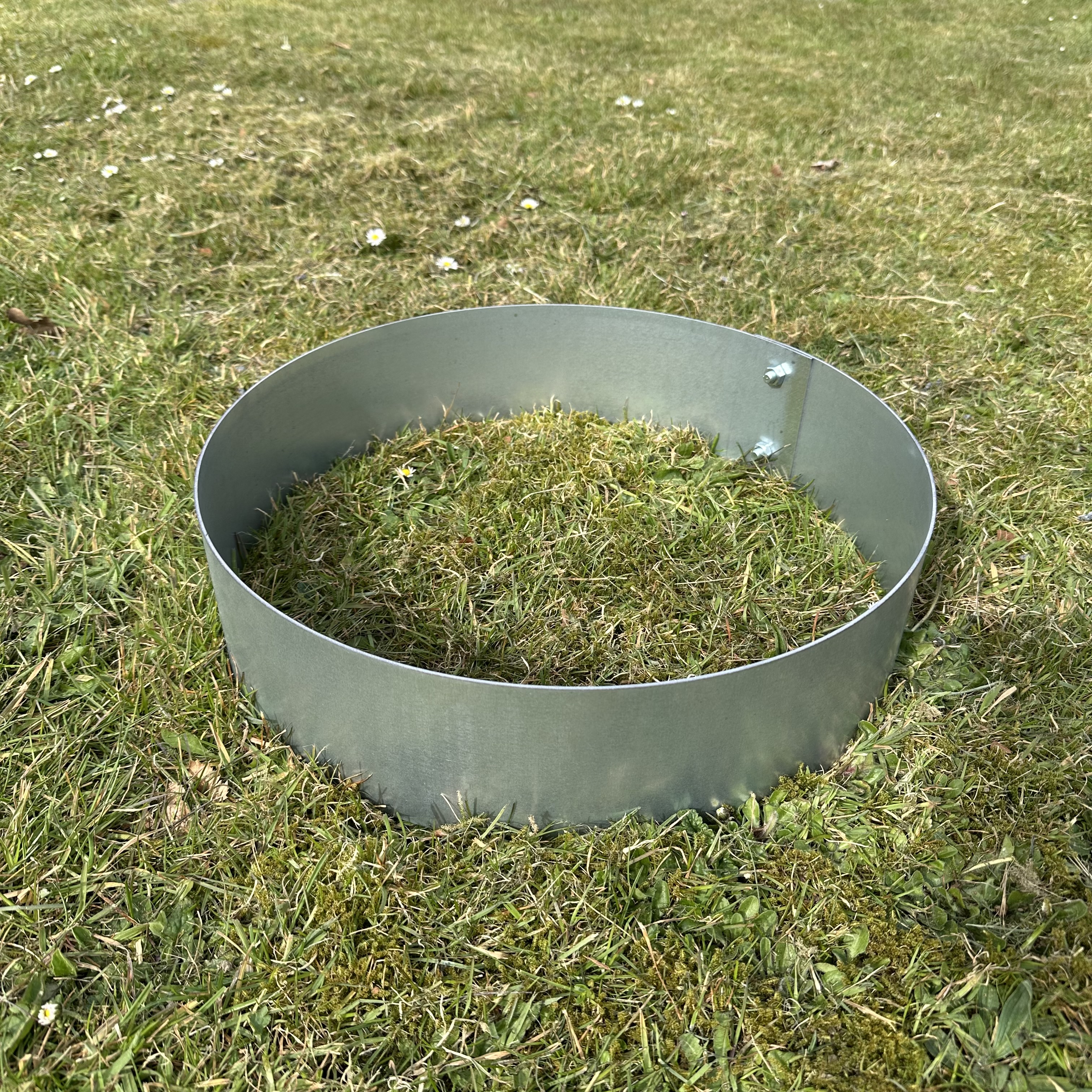 Rundt højbed Ø40, 10 cm høj | 2 mm galvaniseret stål | Åben